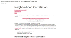 Desktop Screenshot of neighborhoodcorrelation.org